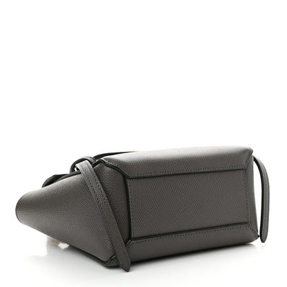 Celine Grained Calfskin Pico Belt Bag Grey 4 of 10
