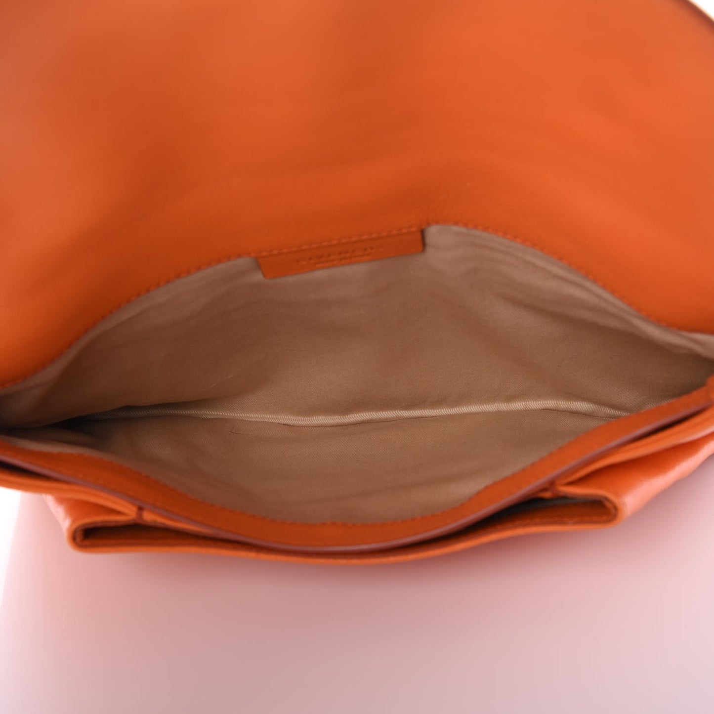 Sugar Goatskin Medium Antigona Envelope Clutch Orange