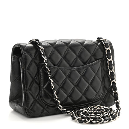 Chanel Lambskin Quilted Mini Rectangular Flap Black 3 of 11