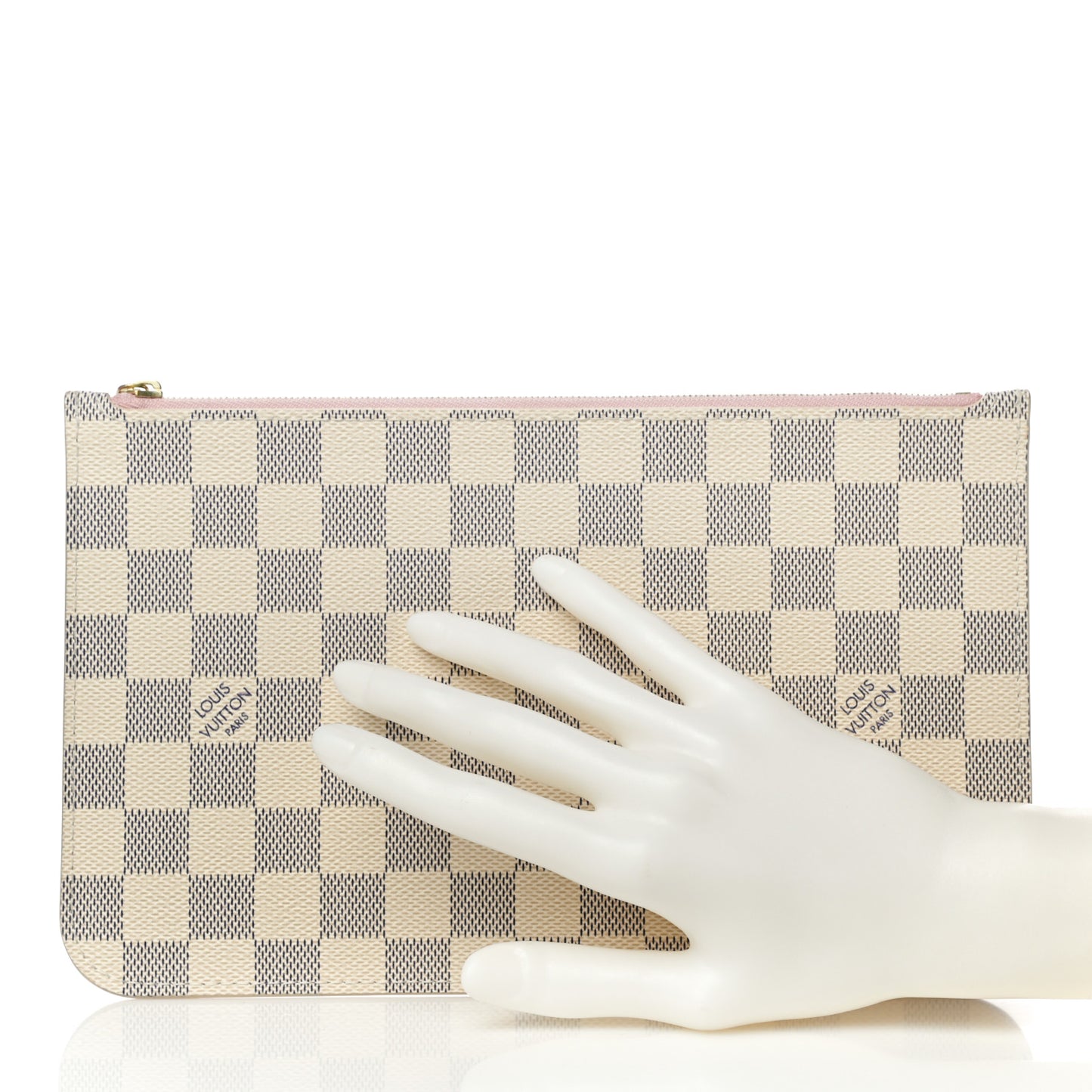 Damier Azur Neverfull MM GM Pochette Rose Ballerine