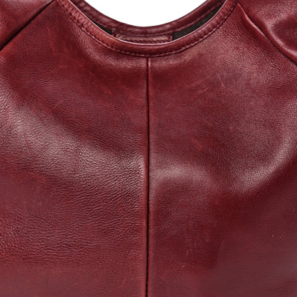 Saint Laurent Buffalo Medium Mombasa Horn Bag Red 9 of 25