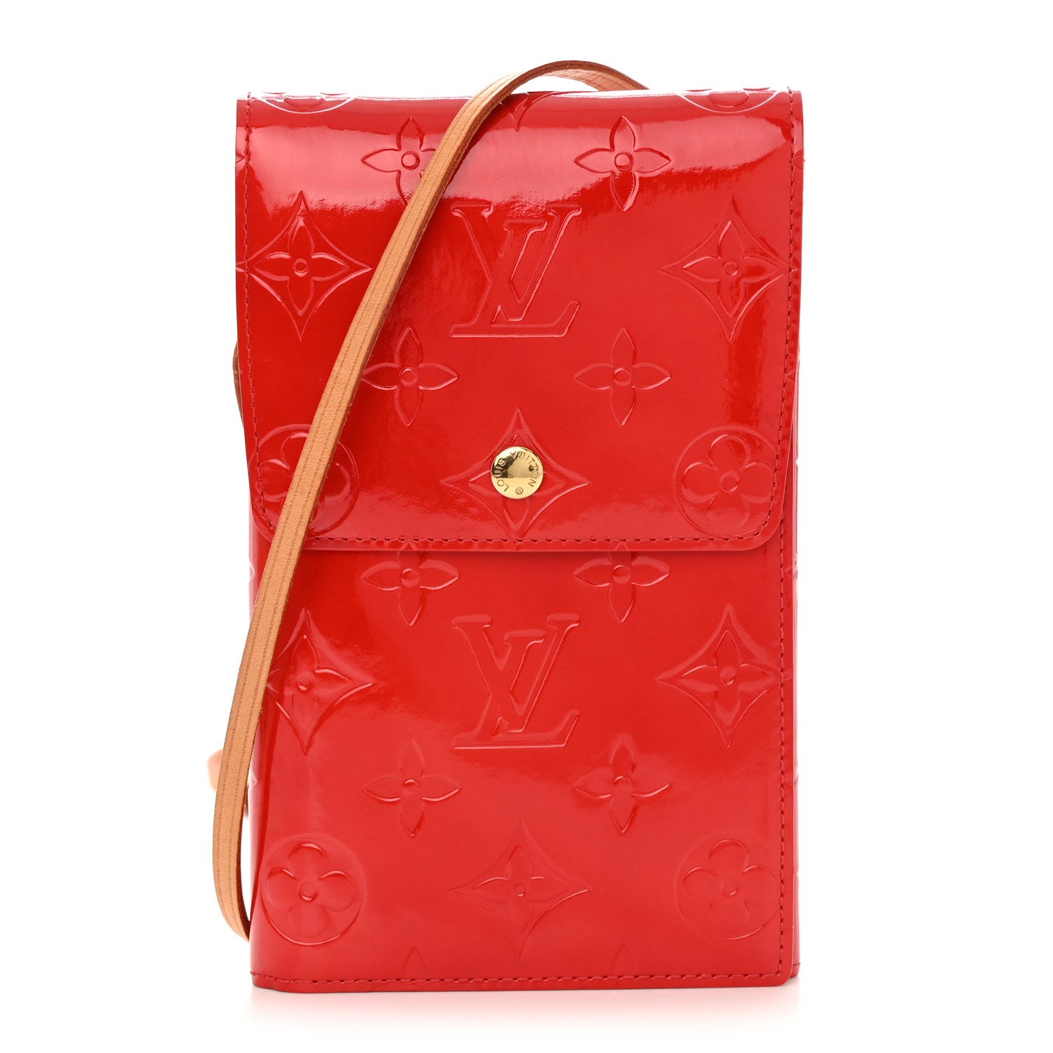 Louis Vuitton Vernis Walker Wallet Red 1 of 15