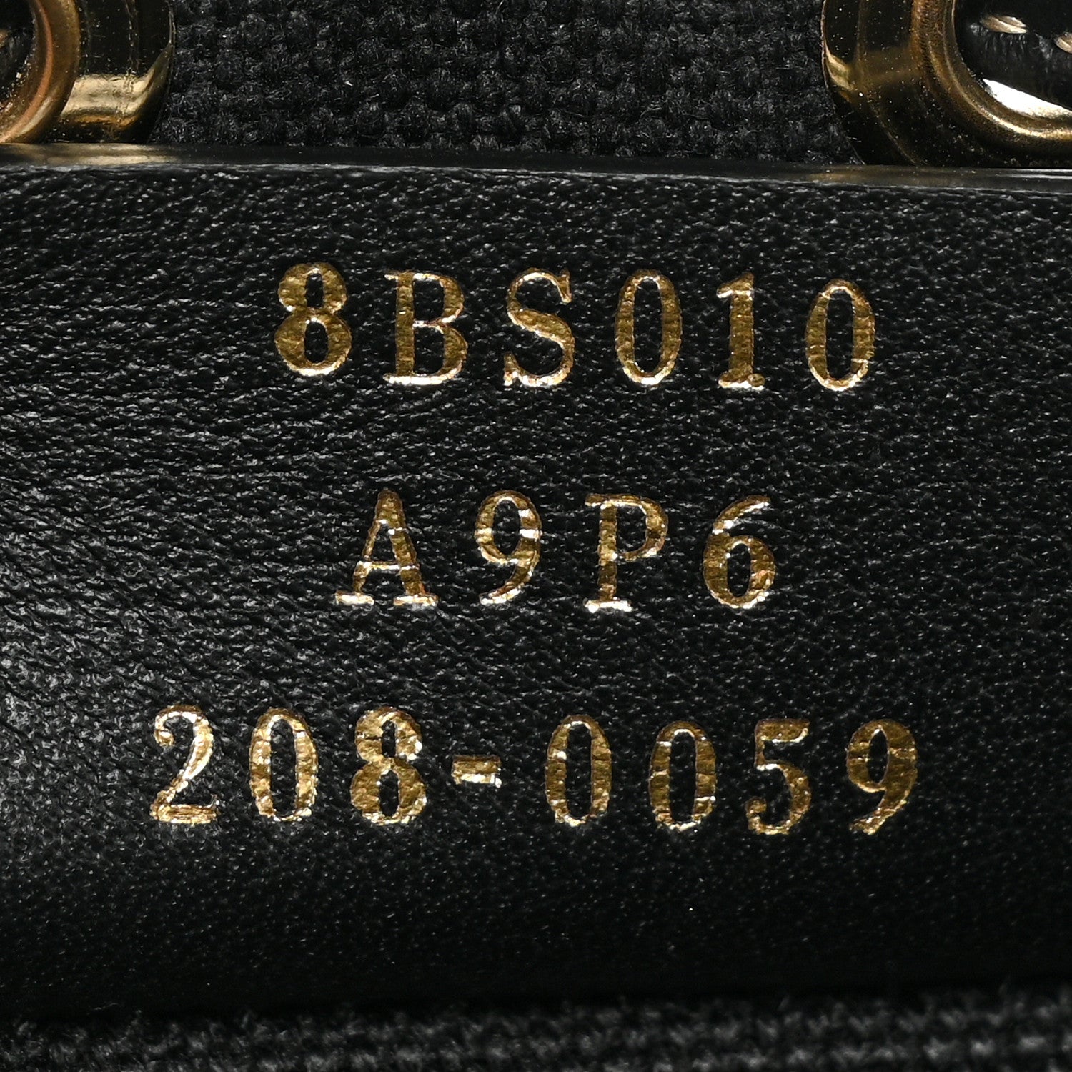 Fendi Canvas Vitello King F is Fendi FF Embroidered Mini Mon Tresor Bucket Bag Black 7 of 12