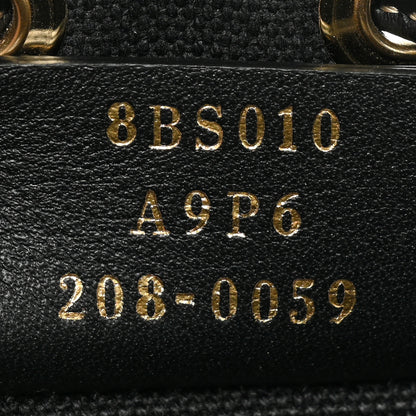 Fendi Canvas Vitello King F is Fendi FF Embroidered Mini Mon Tresor Bucket Bag Black 7 of 12