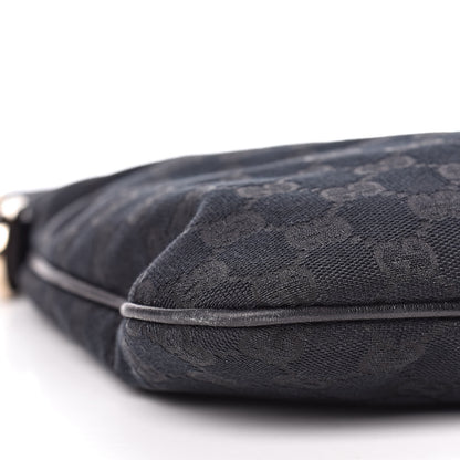 Gucci Monogram Medium New Britt Hobo Black 8 of 11