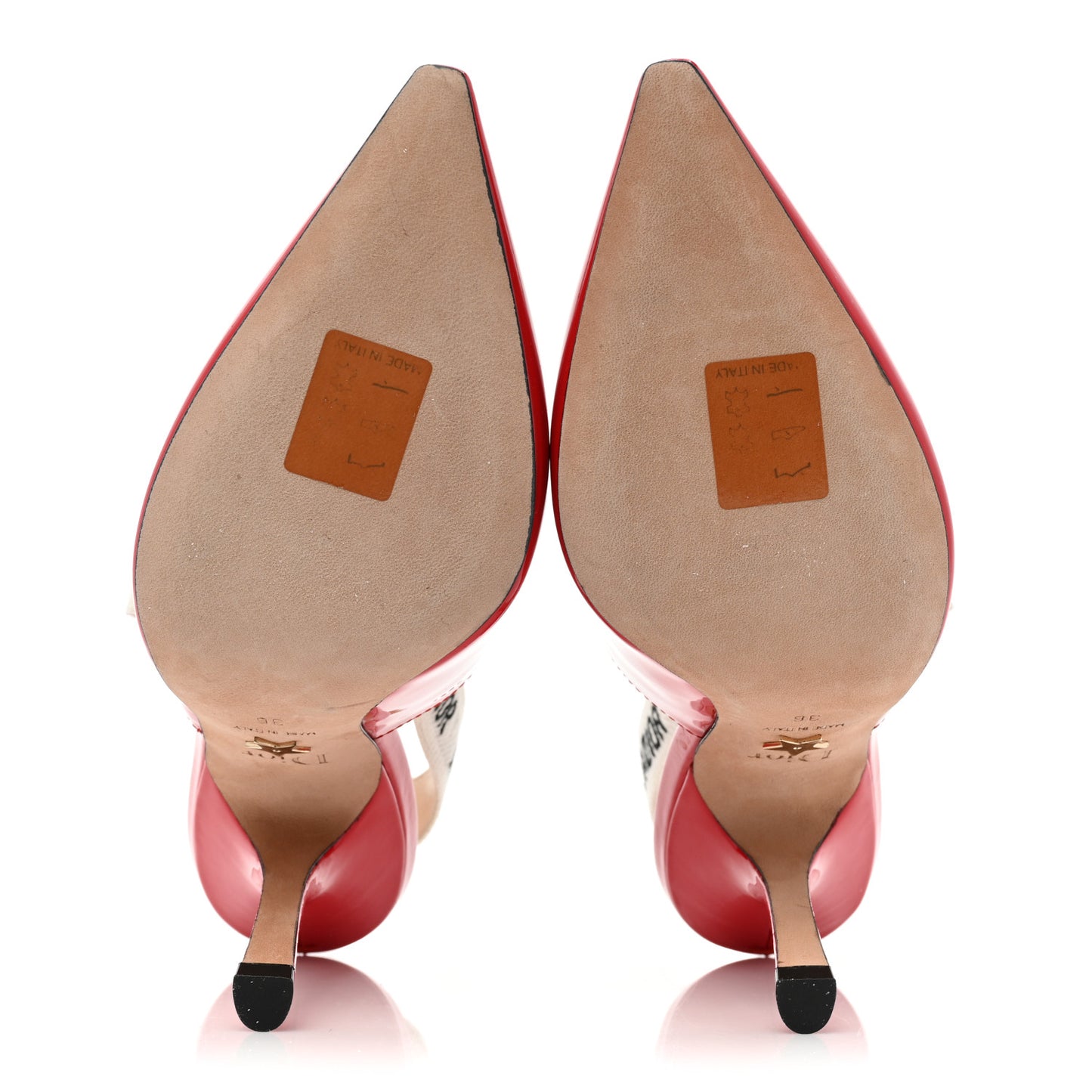 Patent Ribbon J'Adior Slingback 100mm Pumps 39 Red