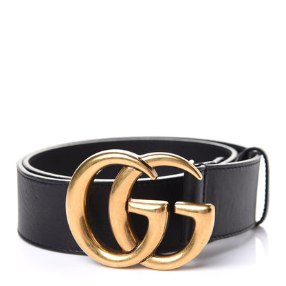 Gucci Calfskin Double G 40mm Belt 75 30 Black 1 of 4