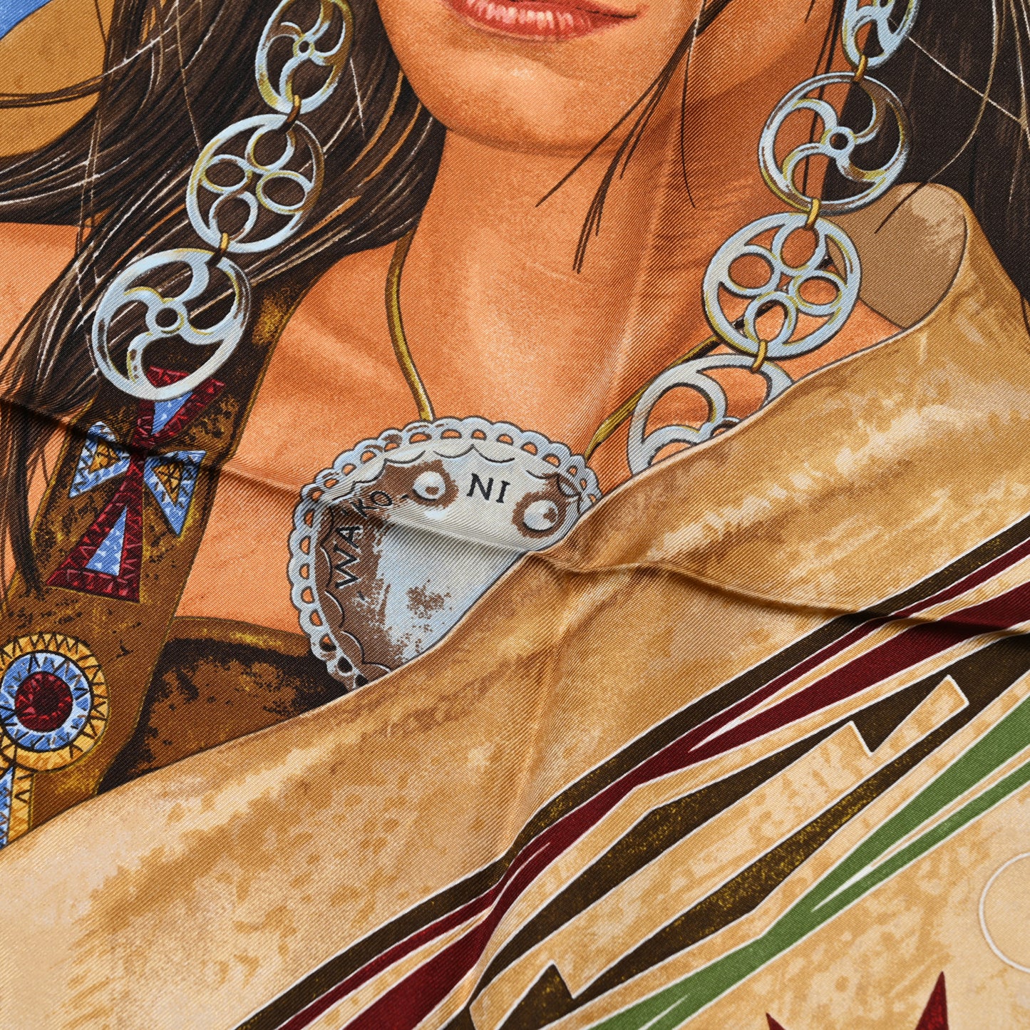 Silk Wako Ni Scarf 90 Multicolor