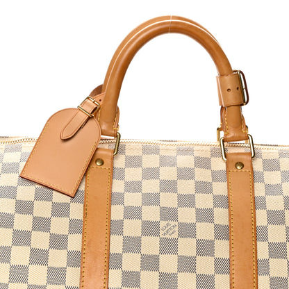 Louis Vuitton Damier Azur Keepall 50 7 of 11