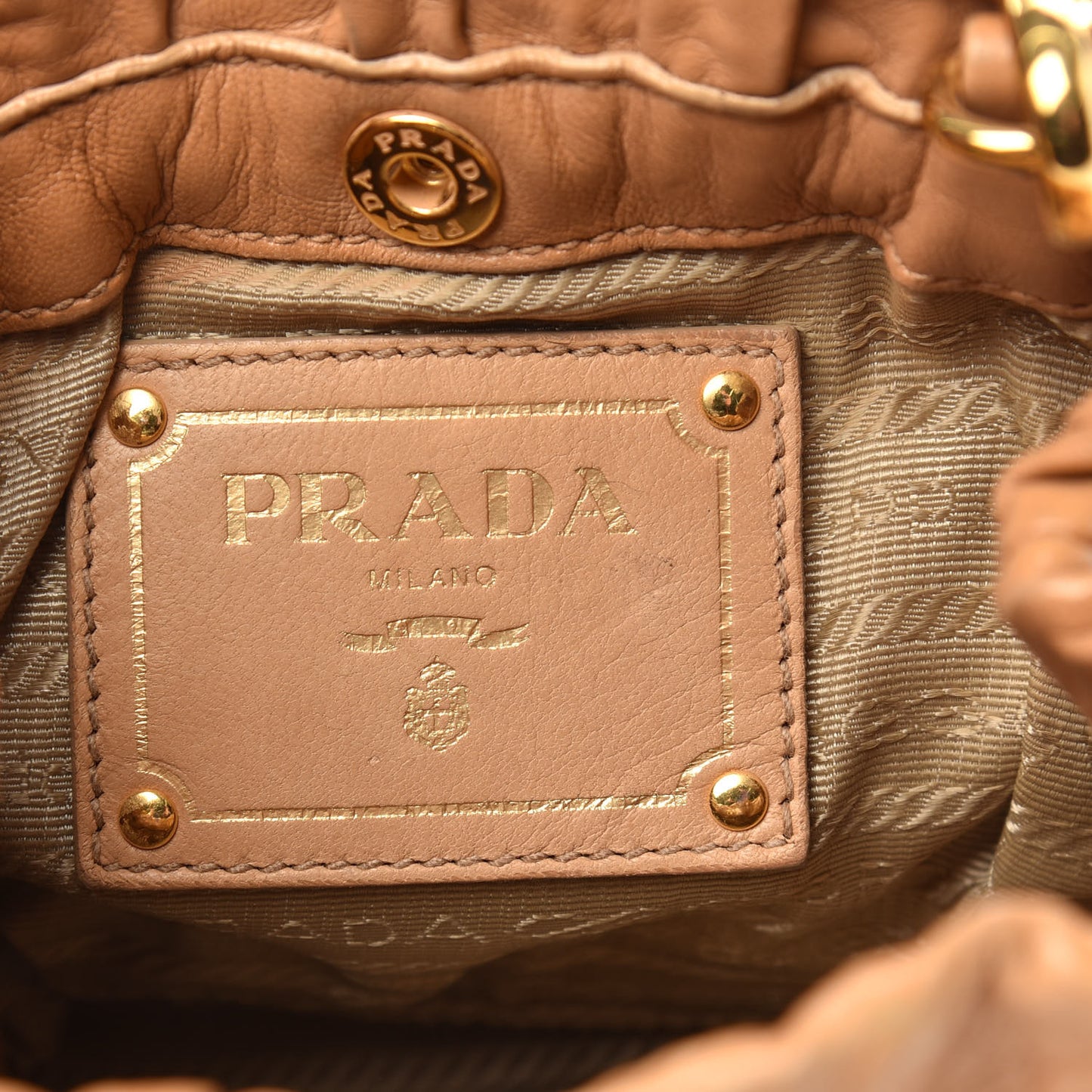 Nappa Gaufre Crossbody Cuoio