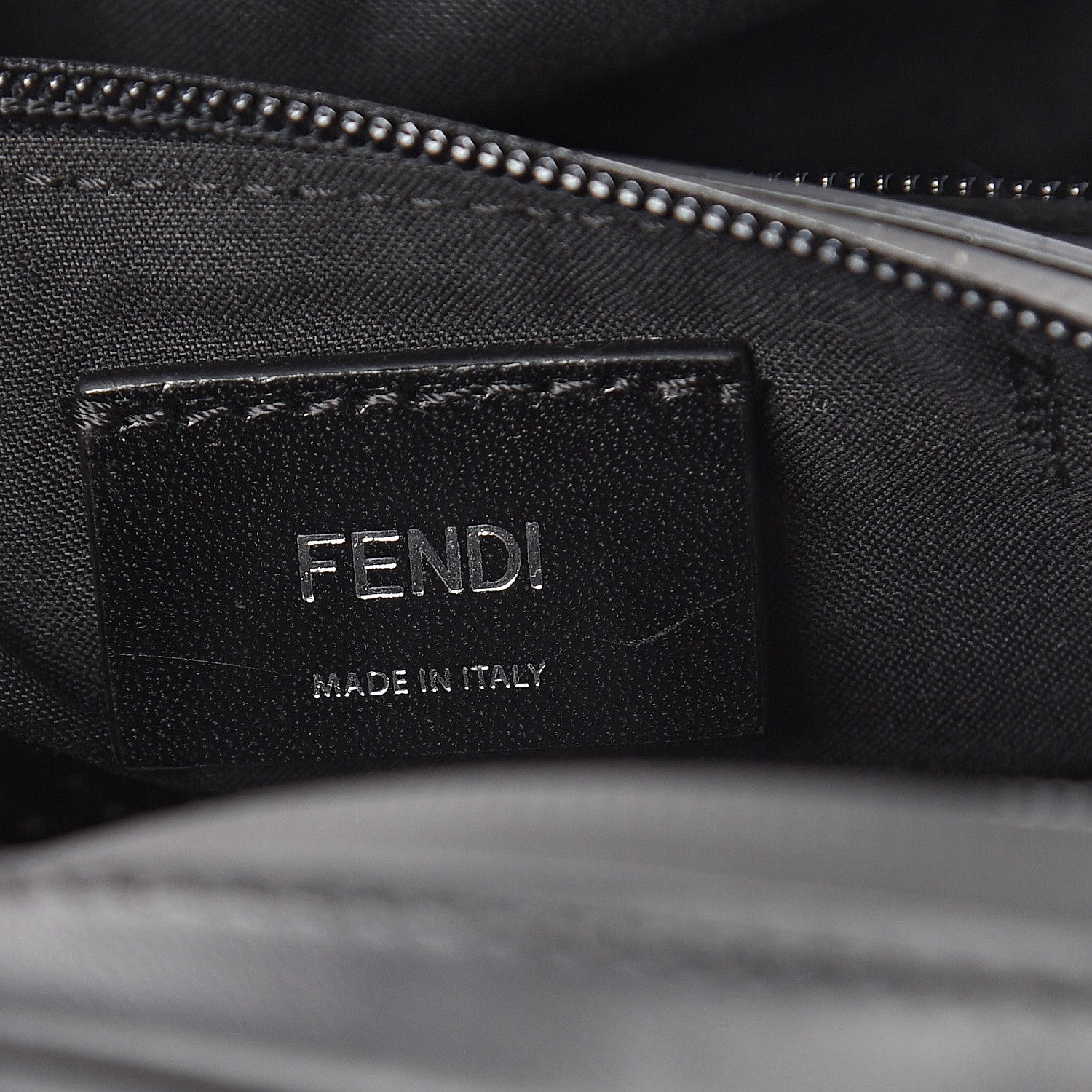 Fendi Neoprene Mesh Vitello Grace FF Pocket Belt Bag Black 5 of 8