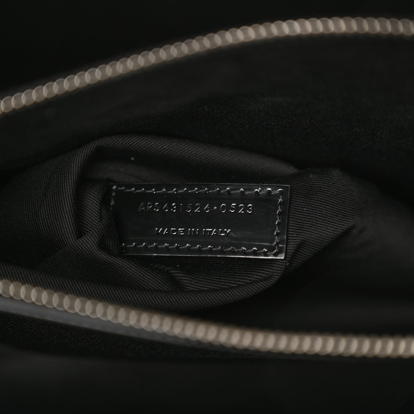 Patent Calfskin Large Thin Sac De Jour Black