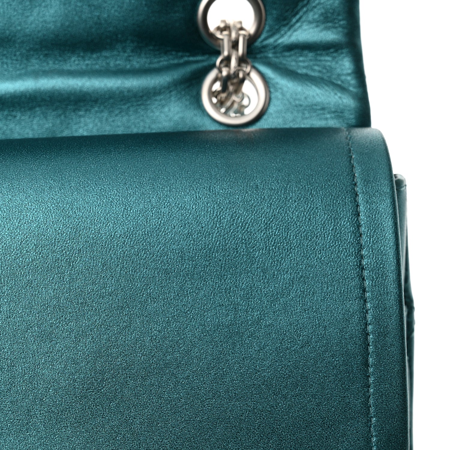 Chanel Metallic Calfskin Quilted 2.55 Reissue Flap 227 Turquoise 11 of 13