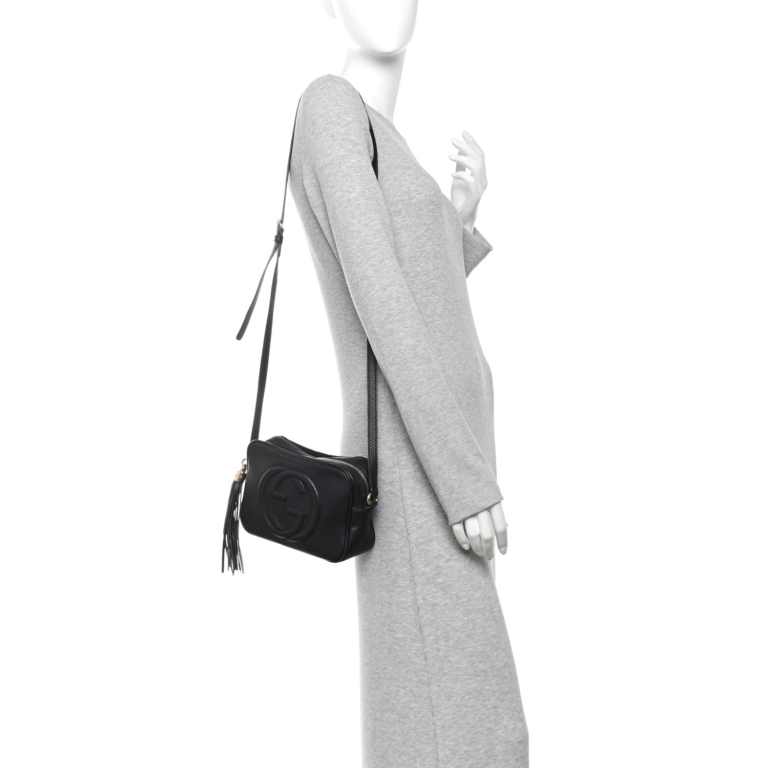 Gucci Pebbled Calfskin Small Soho Disco Bag Black 2 of 12
