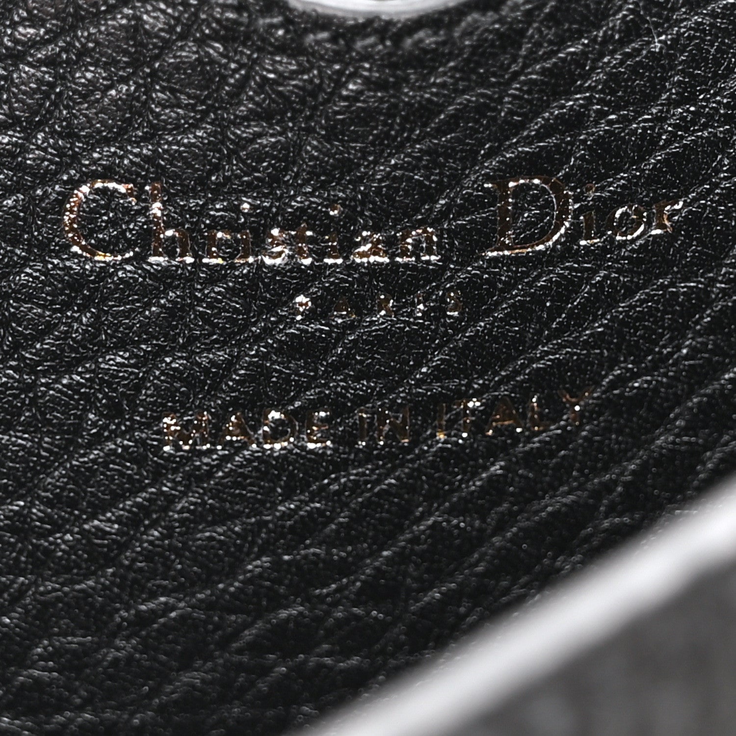 Christian Dior Grained Calfskin Medium Bobby Flap Black 6 of 9