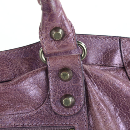 Balenciaga Agneau Classic Hardware City Metallic Purple 11 of 14