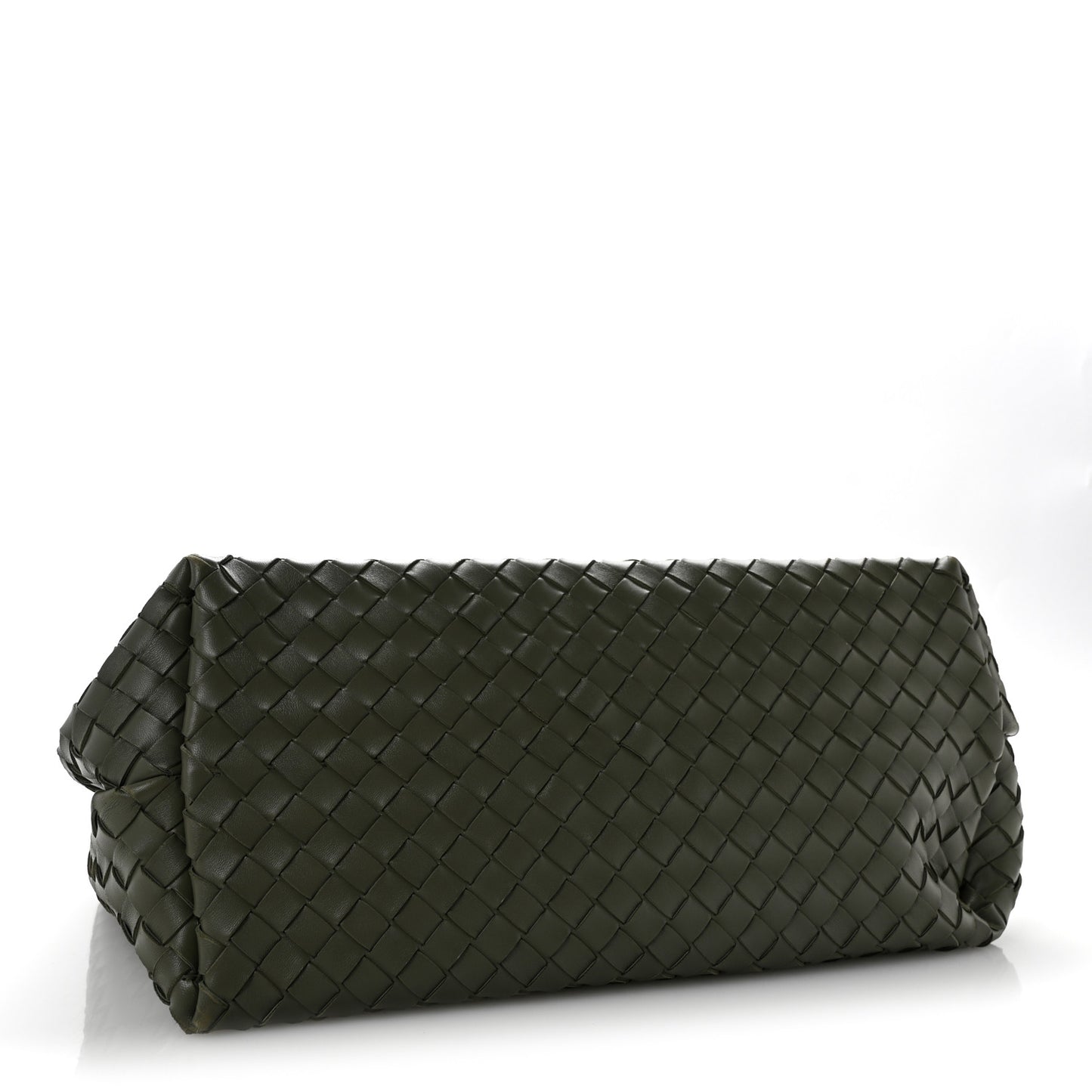 Nappa Intrecciato Large Andiamo Shoulder Bag  Aloe