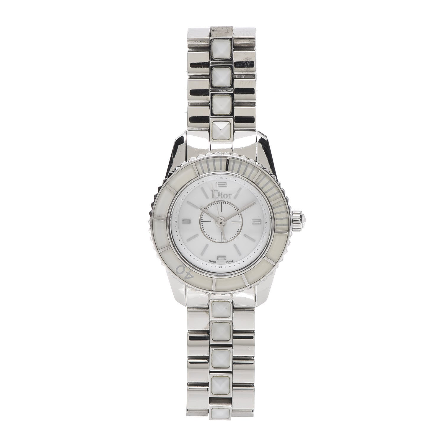 Christian Dior Stainless Steel Sapphire 29mm Christal Quartz Watch 1 of 5