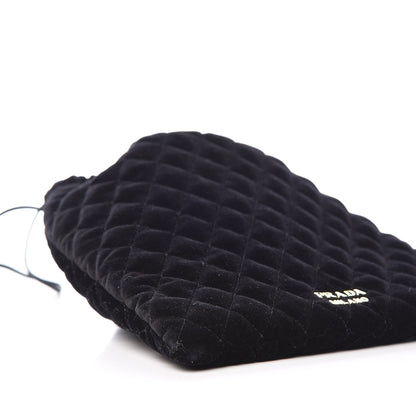 Prada Velluto Impuntu Draw String Pouch Black 5 of 10
