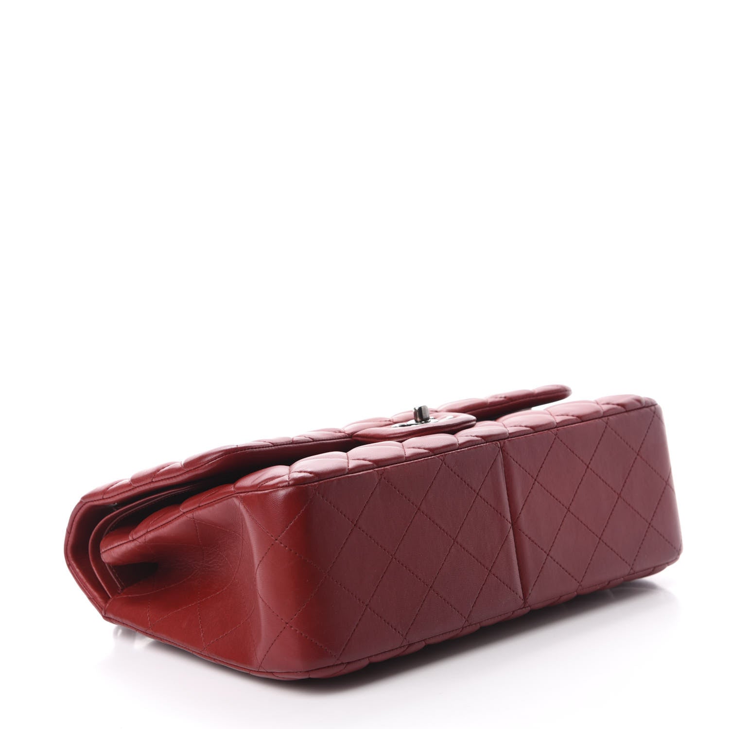 Chanel Lambskin Quilted Jumbo Double Flap Red 4 of 13