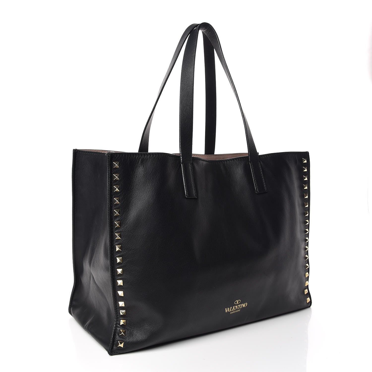 Valentino Garavani Nappa Medium Rockstud Soft Tote Black 3 of 11