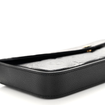 Louis Vuitton Empreinte Pochette Felicie Chain Wallet Black 9 of 10