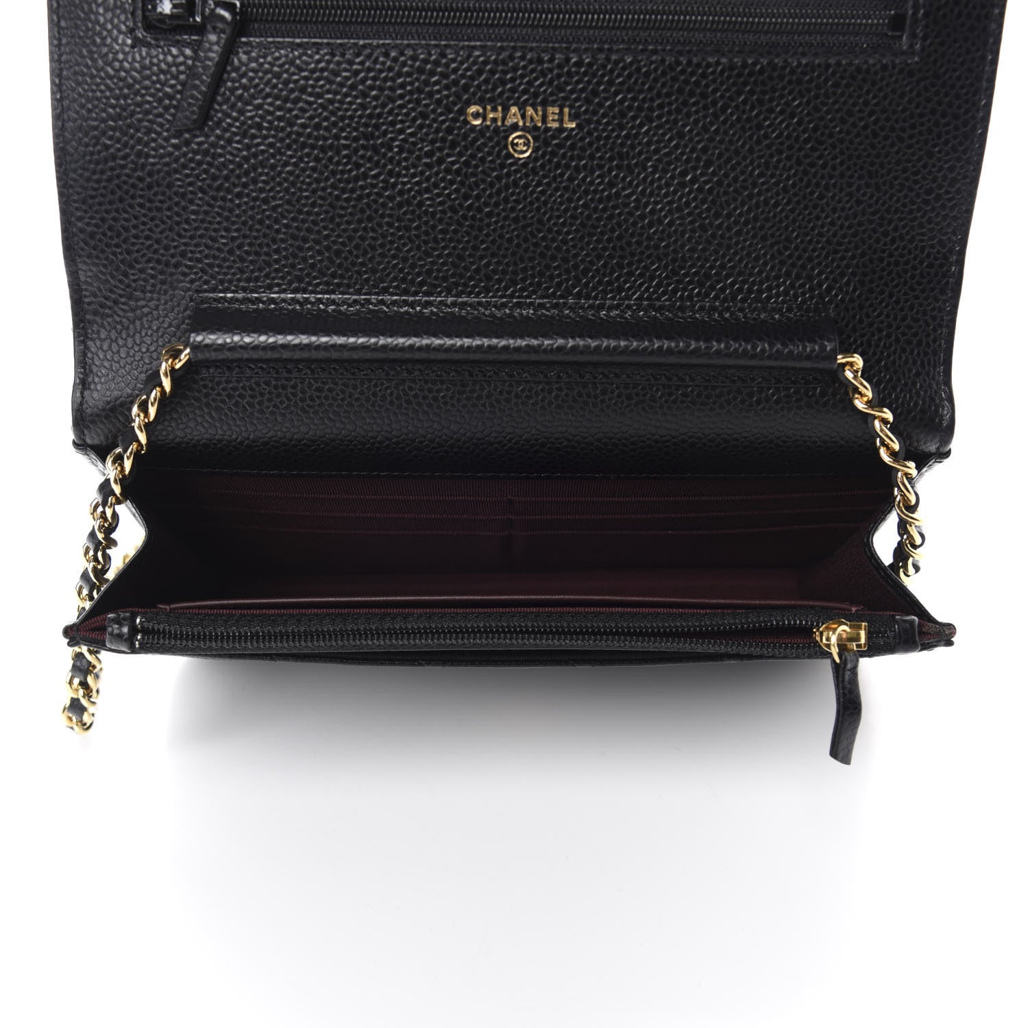 Chanel Caviar Quilted Wallet On Chain WOC Black 5 of 12