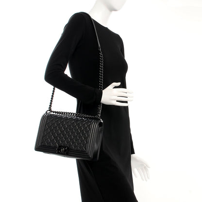 Chanel Caviar Quilted New Medium Boy Flap So Black 2 of 8