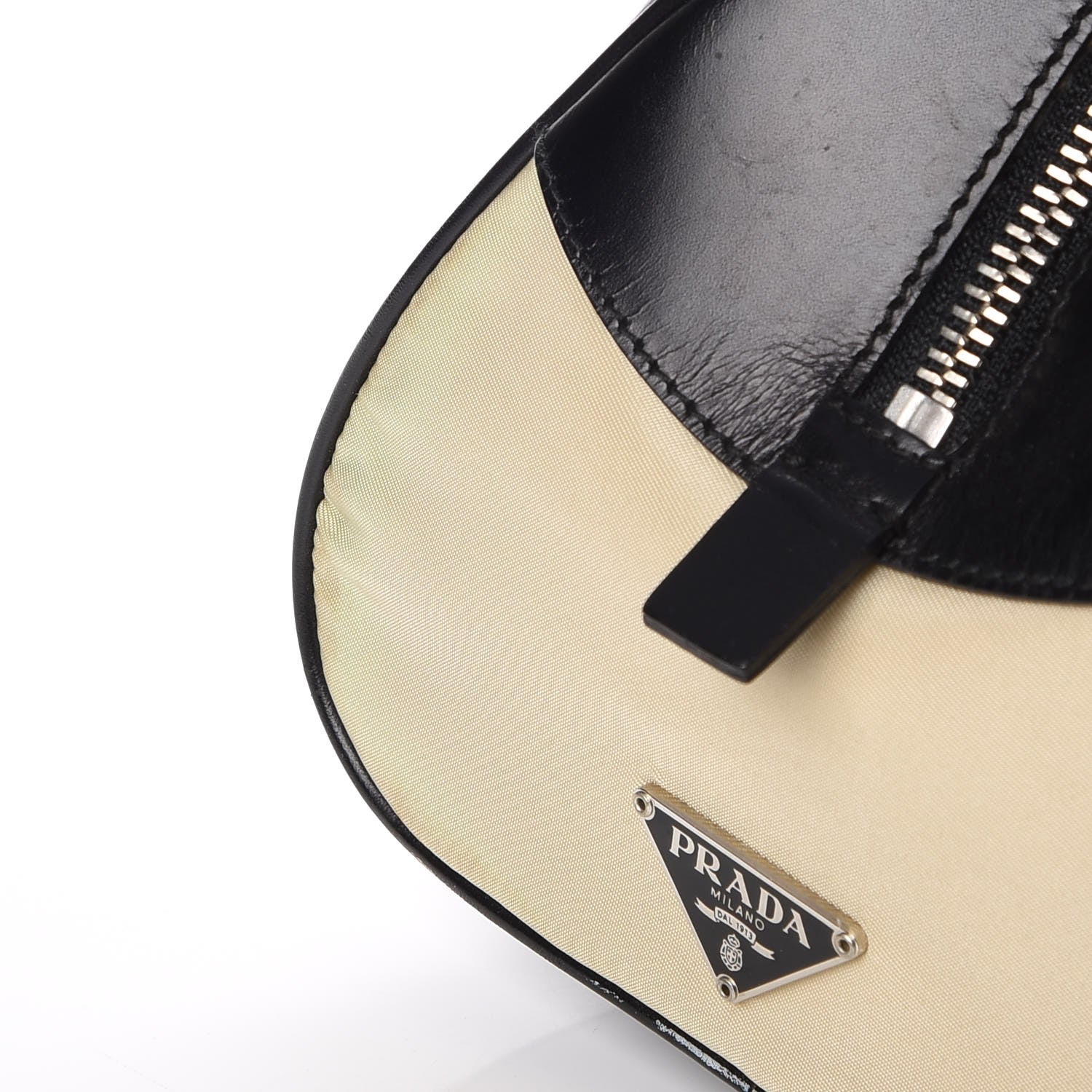 Prada Tessuto Nylon Vitello Small Bowling Bag Black 9 of 19