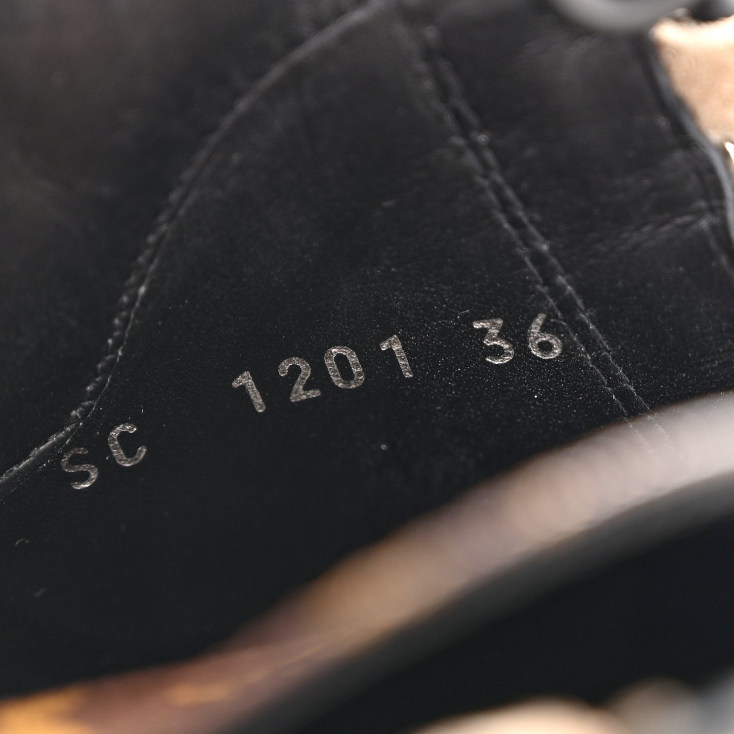 Suede Calfskin Monogram Laureate Platform Desert Boots 36 Taupe