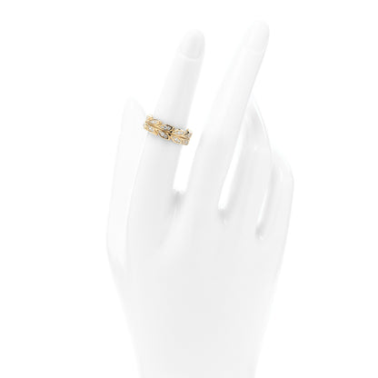 Tiffany 18K Yellow Gold Diamond Victoria Vine Band Ring 52 6 2 of 5