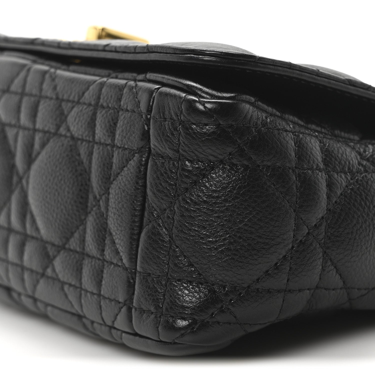 Christian Dior Calfskin Cannage Small Caro Bag Black 10 of 11