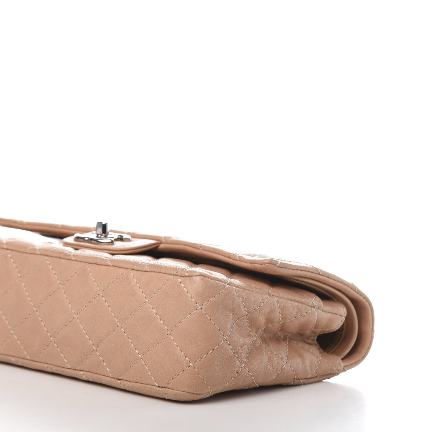 Chanel Washed Lambskin Quilted Medium Double Flap Bijoux Chain Pink 7 of 12