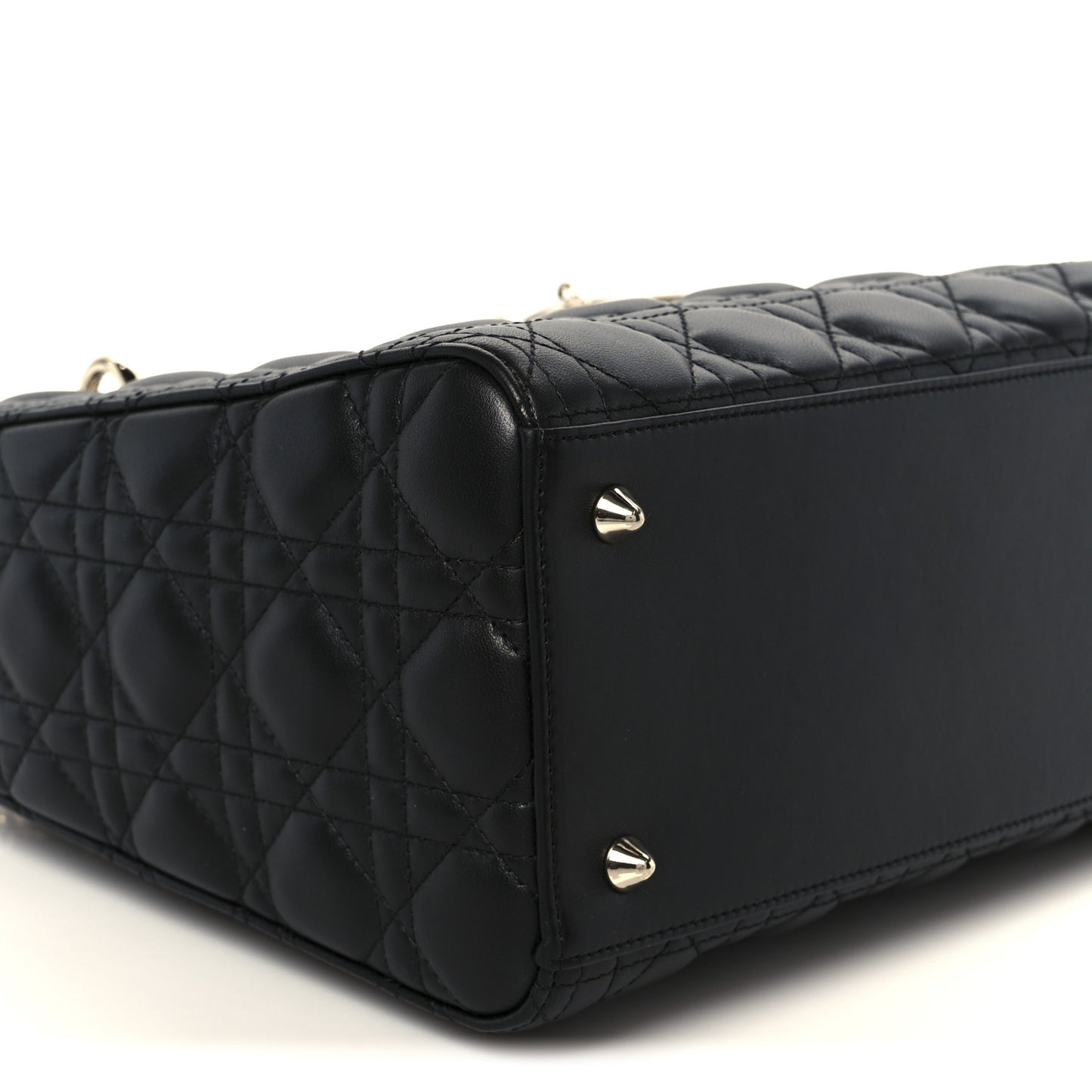 Lambskin Cannage Medium Lady Dior Black