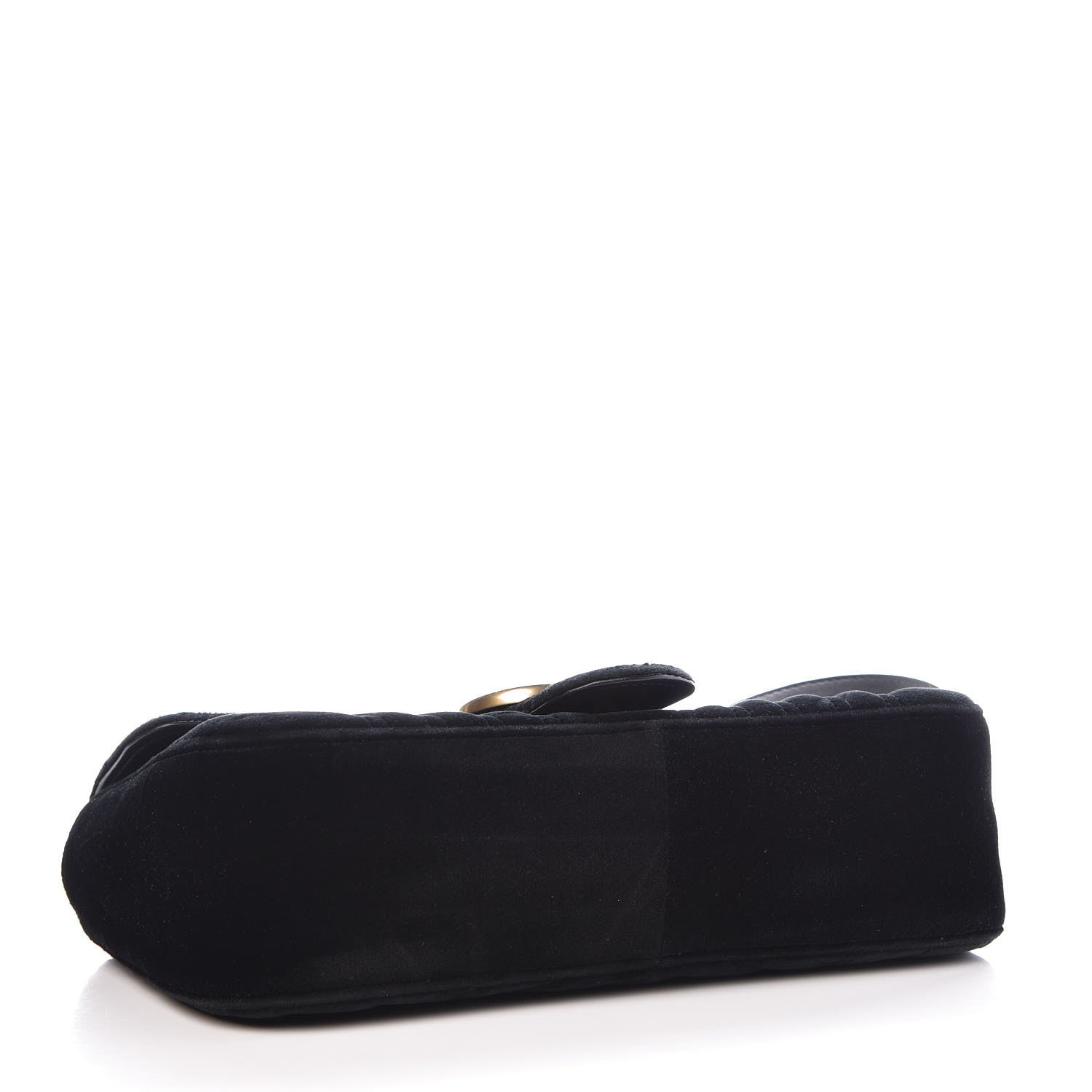 Gucci Velvet Matelasse Small GG Marmont Shoulder Bag Black 11 of 14