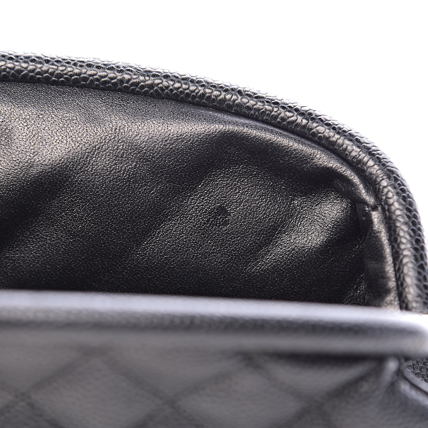Caviar Quilted Timeless Clutch Black