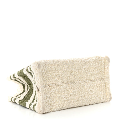 Celine Stripe Triomphe Small Cabas Thais Khaki Tan 4 of 12