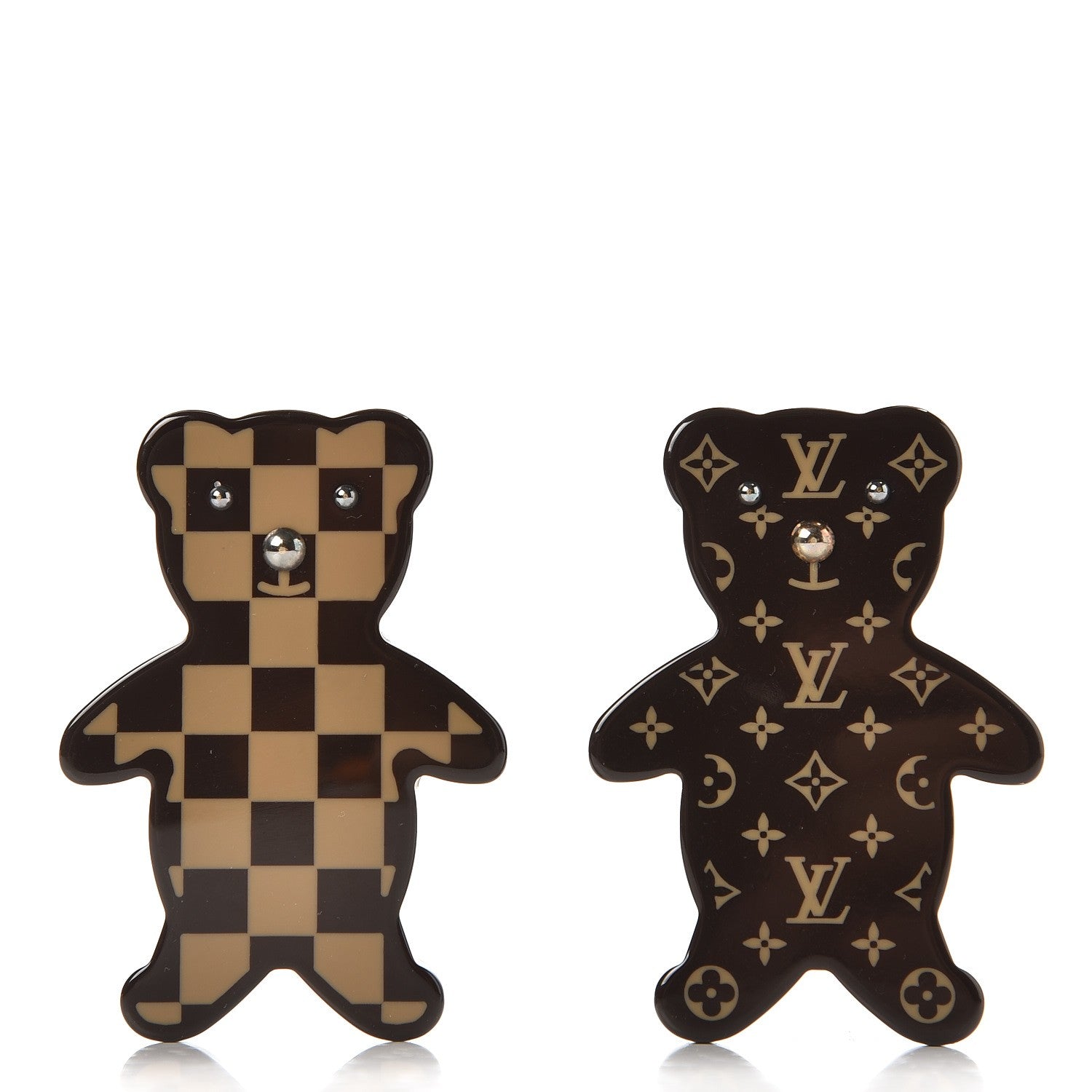 Louis Vuitton Teddy Bear Nonours Pin Brooch Set 1 of 5
