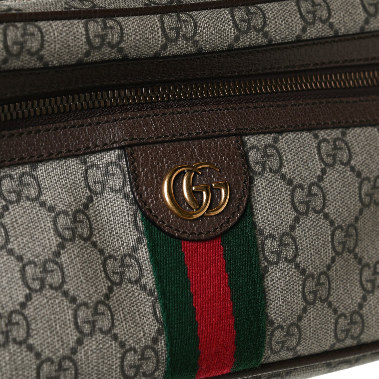 Gucci Soft GG Supreme Monogram Medium Ophidia Belt Bag Dark Brown 14 of 15
