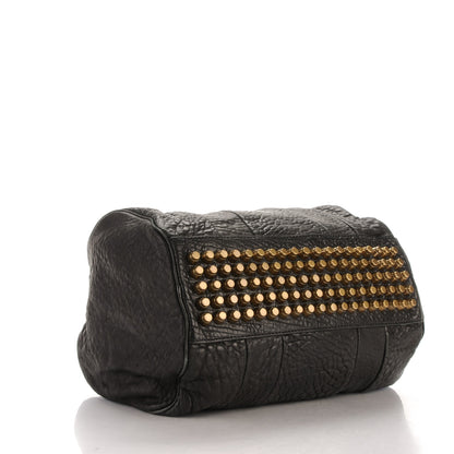 Alexander Wang Pebbled Lambskin Rocco Black Antique Brass Hardware 4 of 8