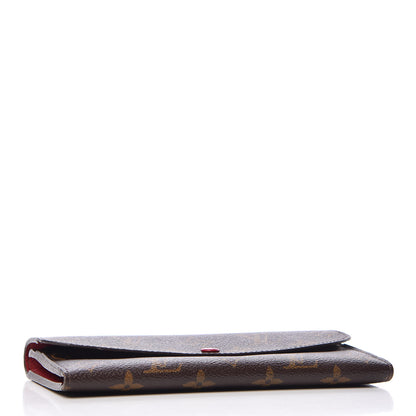 Louis Vuitton Monogram Emilie Wallet Red 4 of 10