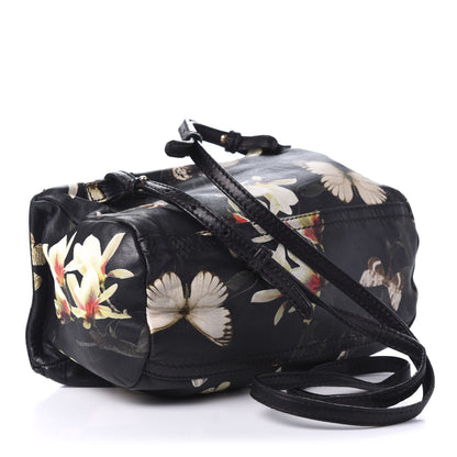 Givenchy Lambskin Magnolia and Moth Print Mini Pandora Black 3 of 9