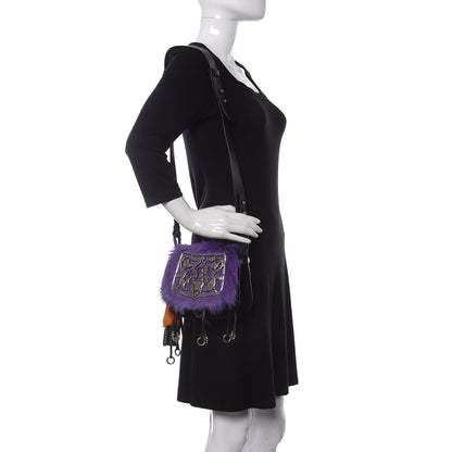 Prada Calf Hair Velluto Corsaire Antic Crossbody Bag Giacinto Black 2 of 10