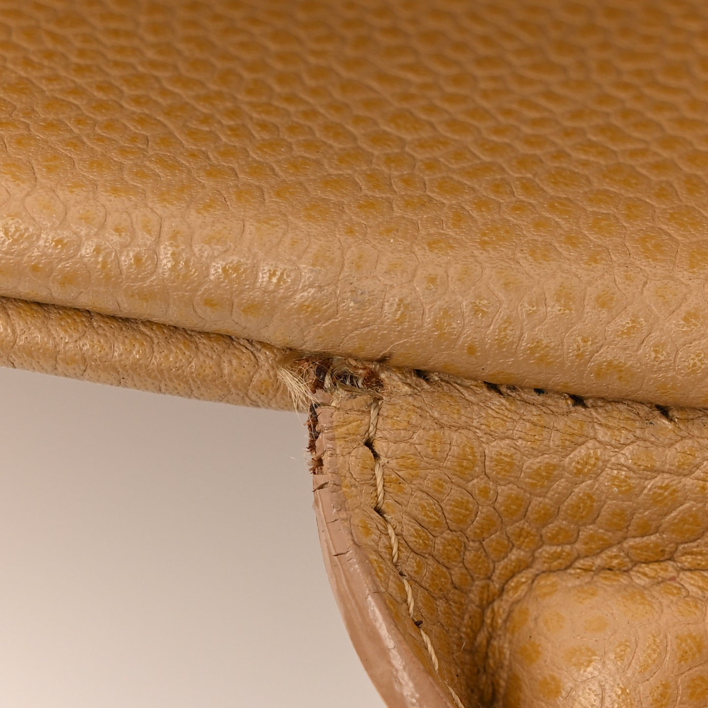 Caviar Quilted Large Bowler Bag Beige