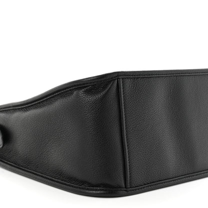 Prada Vitello Daino Soft Hobo Messenger Bag Black 9 of 10