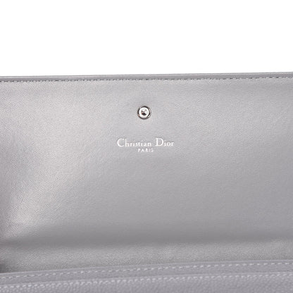 Christian Dior Grained Calfskin Diorama Croisiere Chain Wallet Gris 6 of 7