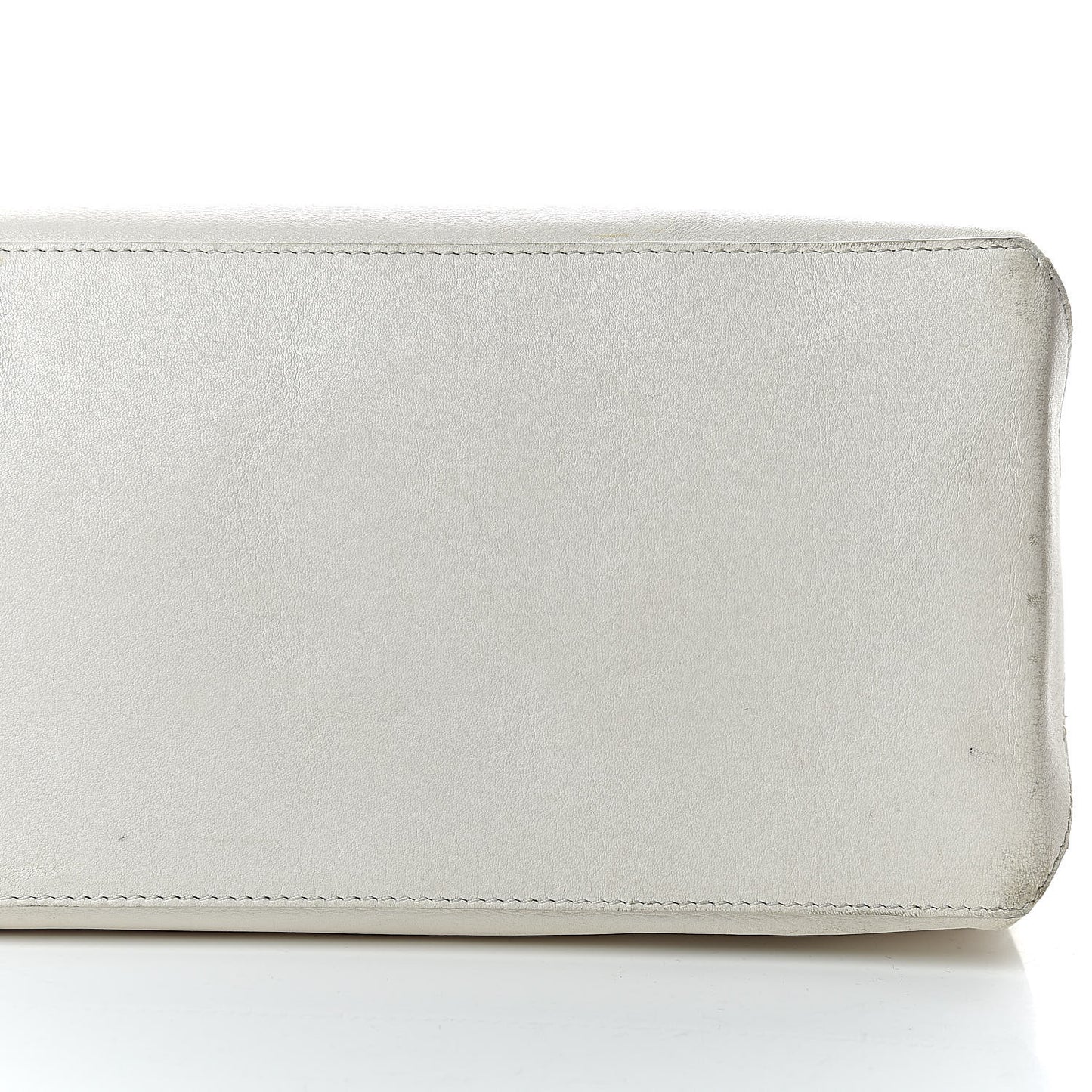 Calfskin Large Essential 31 Rue Cambon Tote White Black