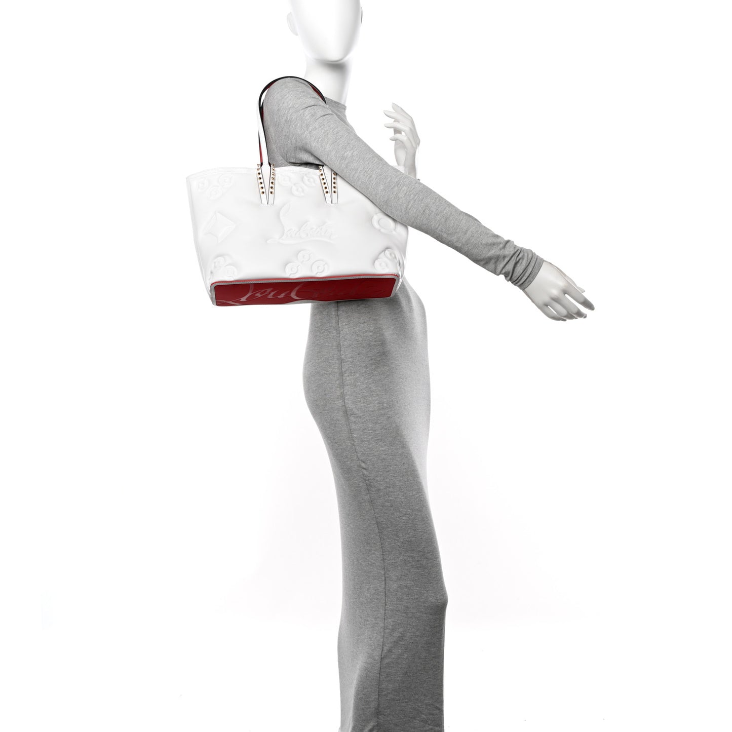 Padded Loubinthesky Cabata Tote White