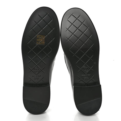 Chanel Lambskin Quilted CC Turnlock Loafers 38.5 Black 5 of 9