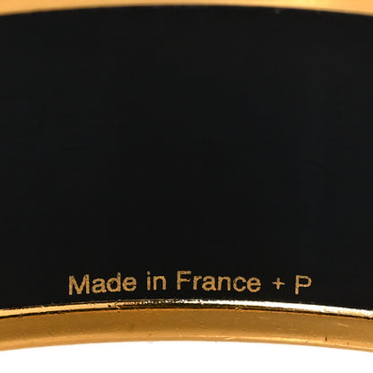 Hermes Enamel Printed Wide Balcons du Guadalquivir Bracelet 62 Gold 5 of 5